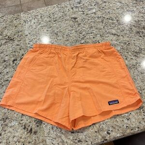 Worn once. Patagonia 5in baggie shorts.